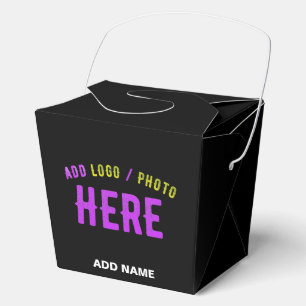 STYLISH MODERN CUSTOMIZABLE BLACK VERIFIED BRANDED FAVOUR BOX