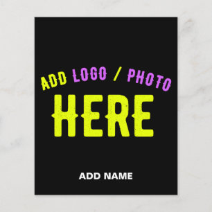 STYLISH MODERN CUSTOMIZABLE BLACK VERIFIED BRANDED FLYER