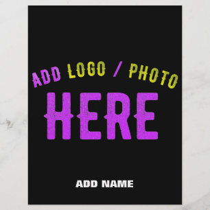 STYLISH MODERN CUSTOMIZABLE BLACK VERIFIED BRANDED FLYER