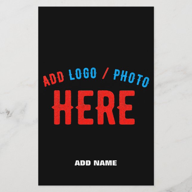 STYLISH MODERN CUSTOMIZABLE BLACK VERIFIED BRANDED FLYER (Front)