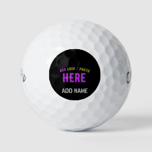 STYLISH MODERN CUSTOMIZABLE BLACK VERIFIED BRANDED GOLF BALLS
