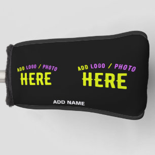 STYLISH MODERN CUSTOMIZABLE BLACK VERIFIED BRANDED GOLF HEAD COVER