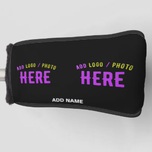 STYLISH MODERN CUSTOMIZABLE BLACK VERIFIED BRANDED GOLF HEAD COVER