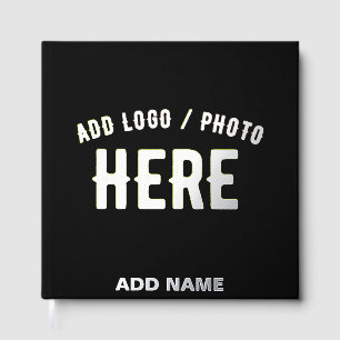 STYLISH MODERN CUSTOMIZABLE BLACK VERIFIED BRANDED GUEST BOOK