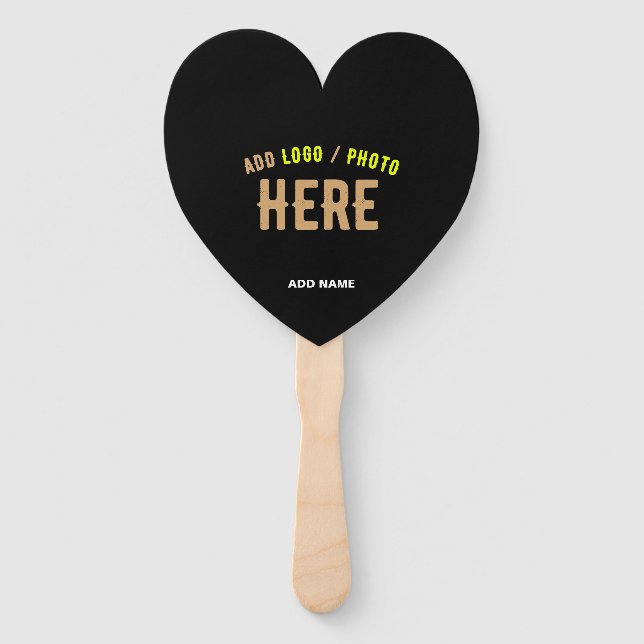STYLISH MODERN CUSTOMIZABLE BLACK VERIFIED BRANDED HAND FAN (Front)