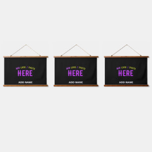 STYLISH MODERN CUSTOMIZABLE BLACK VERIFIED BRANDED HANGING TAPESTRY