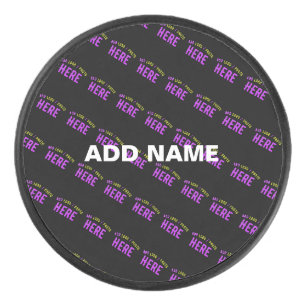 STYLISH MODERN CUSTOMIZABLE BLACK VERIFIED BRANDED HOCKEY PUCK