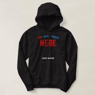 STYLISH MODERN CUSTOMIZABLE BLACK VERIFIED BRANDED HOODIE