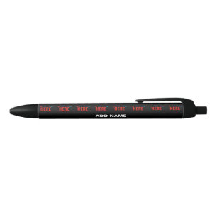 STYLISH MODERN CUSTOMIZABLE BLACK VERIFIED BRANDED INK PEN
