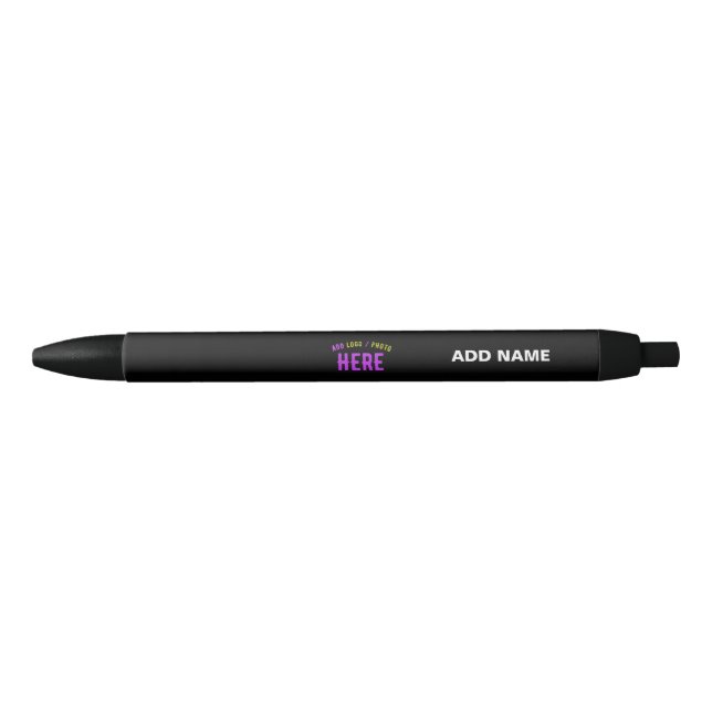 STYLISH MODERN CUSTOMIZABLE BLACK VERIFIED BRANDED INK PEN (Front)