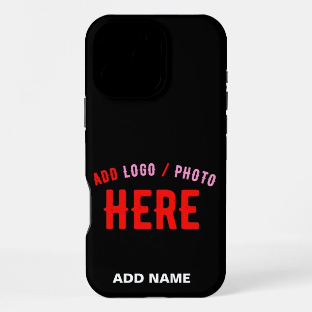 STYLISH MODERN CUSTOMIZABLE BLACK VERIFIED BRANDED iPhone CASE (Back)