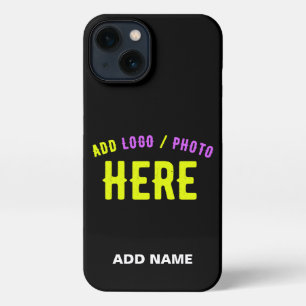 STYLISH MODERN CUSTOMIZABLE BLACK VERIFIED BRANDED iPhone 13 CASE