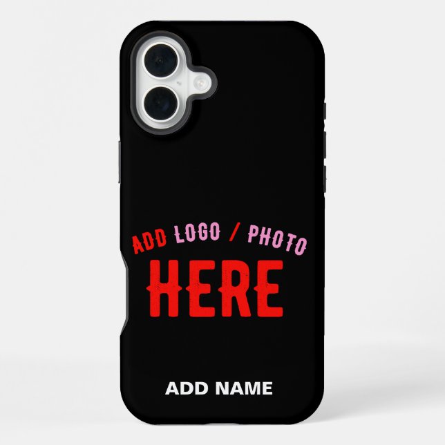 STYLISH MODERN CUSTOMIZABLE BLACK VERIFIED BRANDED iPhone CASE (Back)