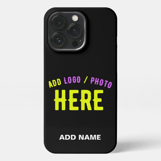 STYLISH MODERN CUSTOMIZABLE BLACK VERIFIED BRANDED iPhone CASE (Back)