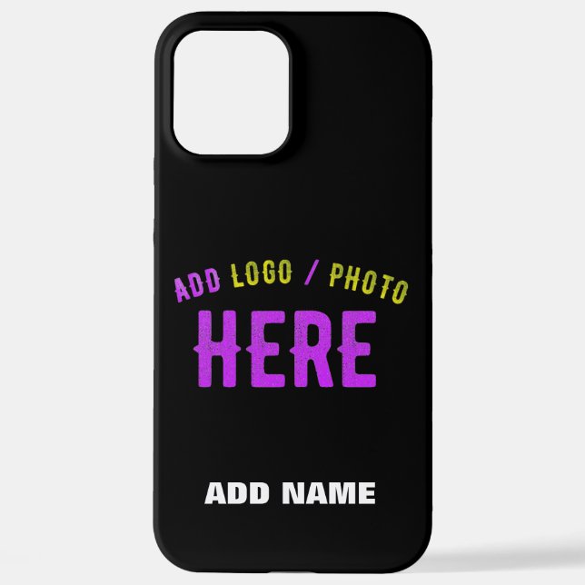 STYLISH MODERN CUSTOMIZABLE BLACK VERIFIED BRANDED iPhone CASE (Back)