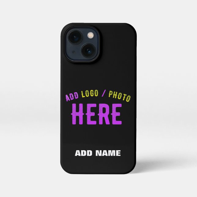 STYLISH MODERN CUSTOMIZABLE BLACK VERIFIED BRANDED iPhone CASE (Back)