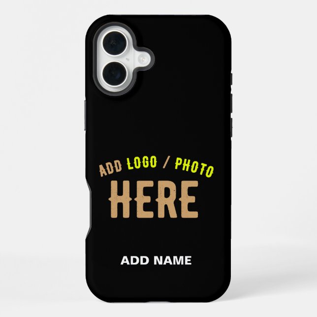 STYLISH MODERN CUSTOMIZABLE BLACK VERIFIED BRANDED iPhone CASE (Back)