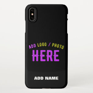 STYLISH MODERN CUSTOMIZABLE BLACK VERIFIED BRANDED iPhone CASE