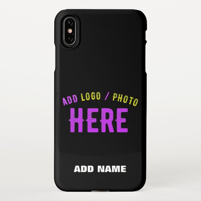 STYLISH MODERN CUSTOMIZABLE BLACK VERIFIED BRANDED iPhone CASE (Back)