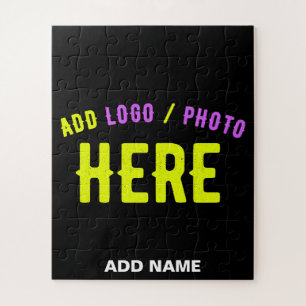 STYLISH MODERN CUSTOMIZABLE BLACK VERIFIED BRANDED JIGSAW PUZZLE
