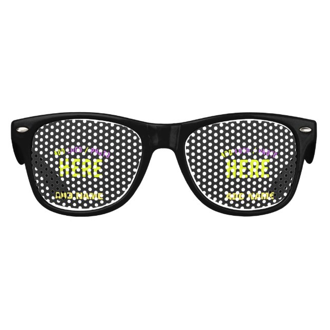 STYLISH MODERN CUSTOMIZABLE BLACK VERIFIED BRANDED KIDS SUNGLASSES (Front)