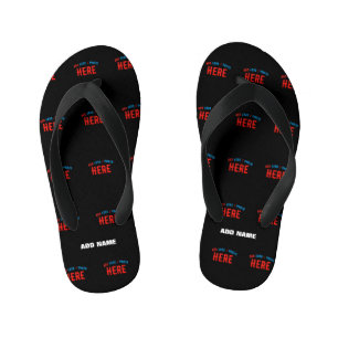 STYLISH MODERN CUSTOMIZABLE BLACK VERIFIED BRANDED KID'S THONGS