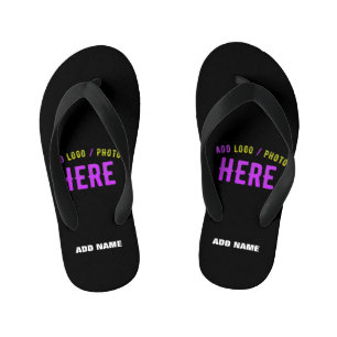 STYLISH MODERN CUSTOMIZABLE BLACK VERIFIED BRANDED KID'S THONGS