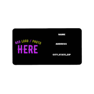 STYLISH MODERN CUSTOMIZABLE BLACK VERIFIED BRANDED LABEL