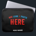 STYLISH MODERN CUSTOMIZABLE BLACK VERIFIED BRANDED LAPTOP SLEEVE<br><div class="desc">THIS IS A DESIGN FITTING FOR CUSTOMERS.YOU CAN CHANGE, RESIZE OR ADD LOGO, PHOTO, TEXT AND COLOURS THE WAY YOU LIKE.THANK YOU.</div>