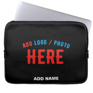STYLISH MODERN CUSTOMIZABLE BLACK VERIFIED BRANDED LAPTOP SLEEVE