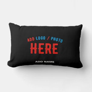 STYLISH MODERN CUSTOMIZABLE BLACK VERIFIED BRANDED LUMBAR CUSHION