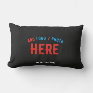 STYLISH MODERN CUSTOMIZABLE BLACK VERIFIED BRANDED LUMBAR CUSHION