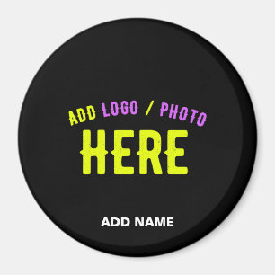 STYLISH MODERN CUSTOMIZABLE BLACK VERIFIED BRANDED MAGNET