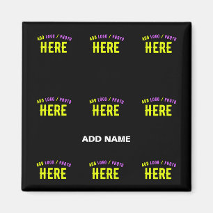 STYLISH MODERN CUSTOMIZABLE BLACK VERIFIED BRANDED MAGNET