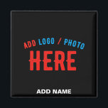 STYLISH MODERN CUSTOMIZABLE BLACK VERIFIED BRANDED MAGNET<br><div class="desc">THIS IS A DESIGN FITTING FOR CUSTOMERS.YOU CAN CHANGE, RESIZE OR ADD LOGO, PHOTO, TEXT AND COLOURS THE WAY YOU LIKE.THANK YOU.</div>