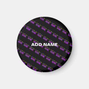 STYLISH MODERN CUSTOMIZABLE BLACK VERIFIED BRANDED MAGNET
