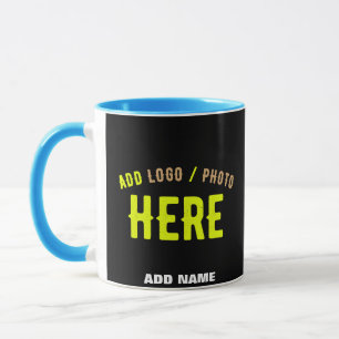 STYLISH MODERN CUSTOMIZABLE BLACK VERIFIED BRANDED MUG
