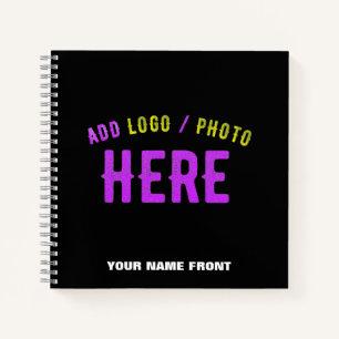 STYLISH MODERN CUSTOMIZABLE BLACK VERIFIED BRANDED NOTEBOOK