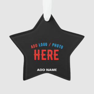 STYLISH MODERN CUSTOMIZABLE BLACK VERIFIED BRANDED ORNAMENT