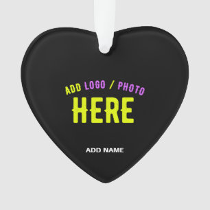 STYLISH MODERN CUSTOMIZABLE BLACK VERIFIED BRANDED ORNAMENT