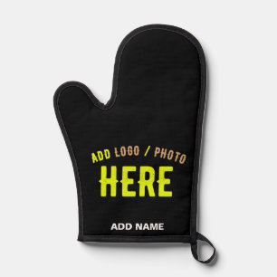 STYLISH MODERN CUSTOMIZABLE BLACK VERIFIED BRANDED OVEN MITT