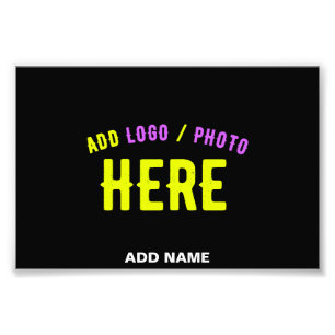 STYLISH MODERN CUSTOMIZABLE BLACK VERIFIED BRANDED PHOTO PRINT