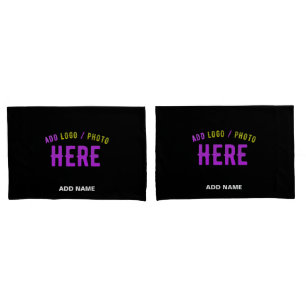 STYLISH MODERN CUSTOMIZABLE BLACK VERIFIED BRANDED PILLOWCASE