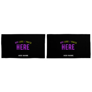STYLISH MODERN CUSTOMIZABLE BLACK VERIFIED BRANDED PILLOWCASE