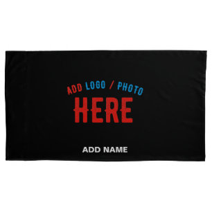 STYLISH MODERN CUSTOMIZABLE BLACK VERIFIED BRANDED PILLOWCASE