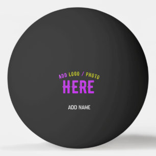 STYLISH MODERN CUSTOMIZABLE BLACK VERIFIED BRANDED PING PONG BALL
