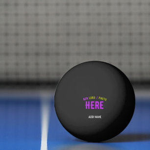 STYLISH MODERN CUSTOMIZABLE BLACK VERIFIED BRANDED PING PONG BALL