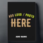 STYLISH MODERN CUSTOMIZABLE BLACK VERIFIED BRANDED PLAQUE<br><div class="desc">THIS IS A DESIGN FITTING FOR EVERYONE.YOU CAN CHANGE, RESIZE OR ADD LOGO, PHOTO, TEXT AND COLOURS THE WAY YOU LIKE.THANK YOU.</div>