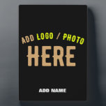STYLISH MODERN CUSTOMIZABLE BLACK VERIFIED BRANDED PLAQUE<br><div class="desc">THIS IS A DESIGN FITTING FOR EVERYONE.YOU CAN CHANGE, RESIZE OR ADD LOGO, PHOTO, TEXT AND COLOURS THE WAY YOU LIKE.THANK YOU.</div>