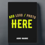 STYLISH MODERN CUSTOMIZABLE BLACK VERIFIED BRANDED PLAQUE<br><div class="desc">THIS IS A DESIGN FITTING FOR EVERYONE.YOU CAN CHANGE, RESIZE OR ADD LOGO, PHOTO, TEXT AND COLOURS THE WAY YOU LIKE.THANK YOU.</div>